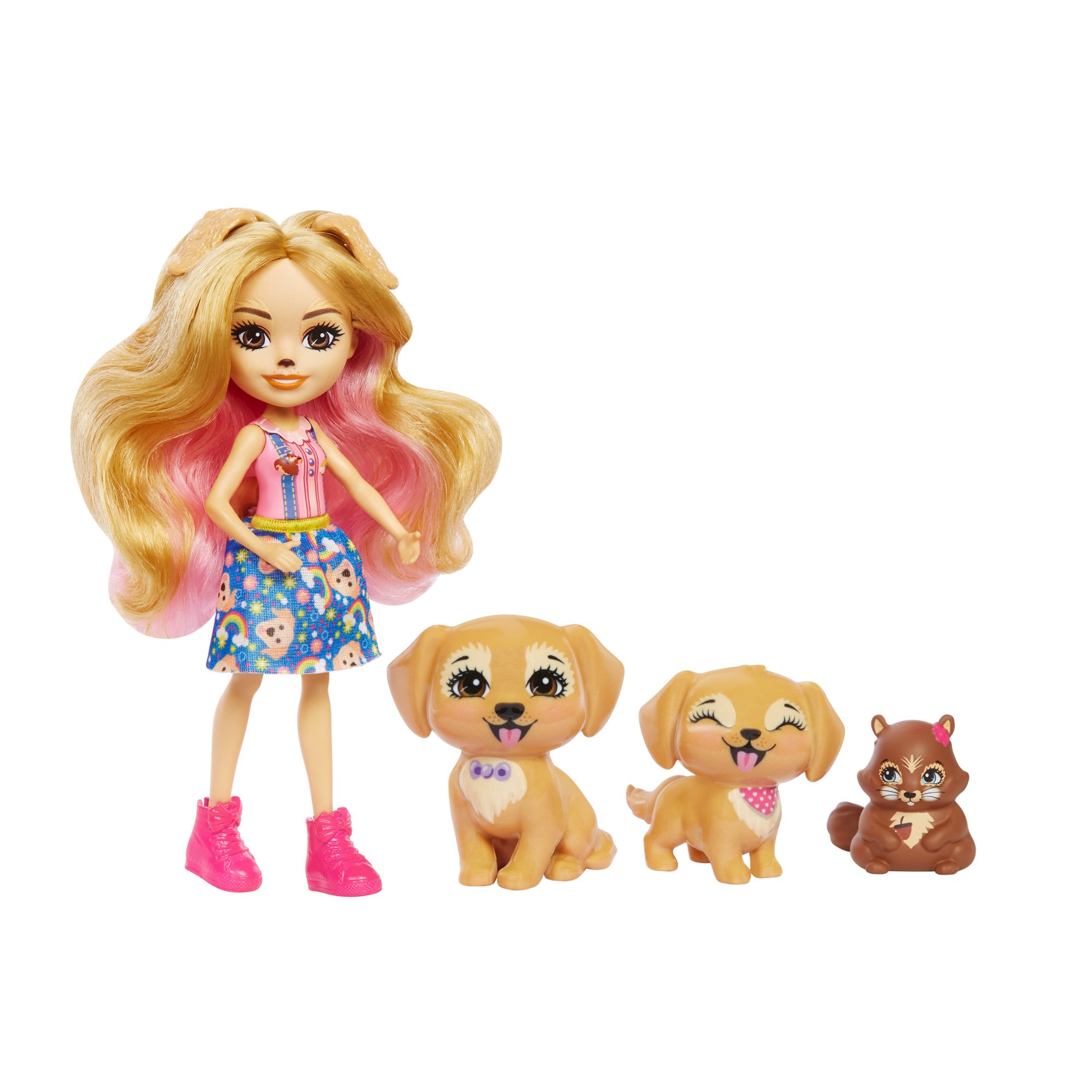 Enchantimals Mini-poupée Enchantimals - Famille Golden retriever 