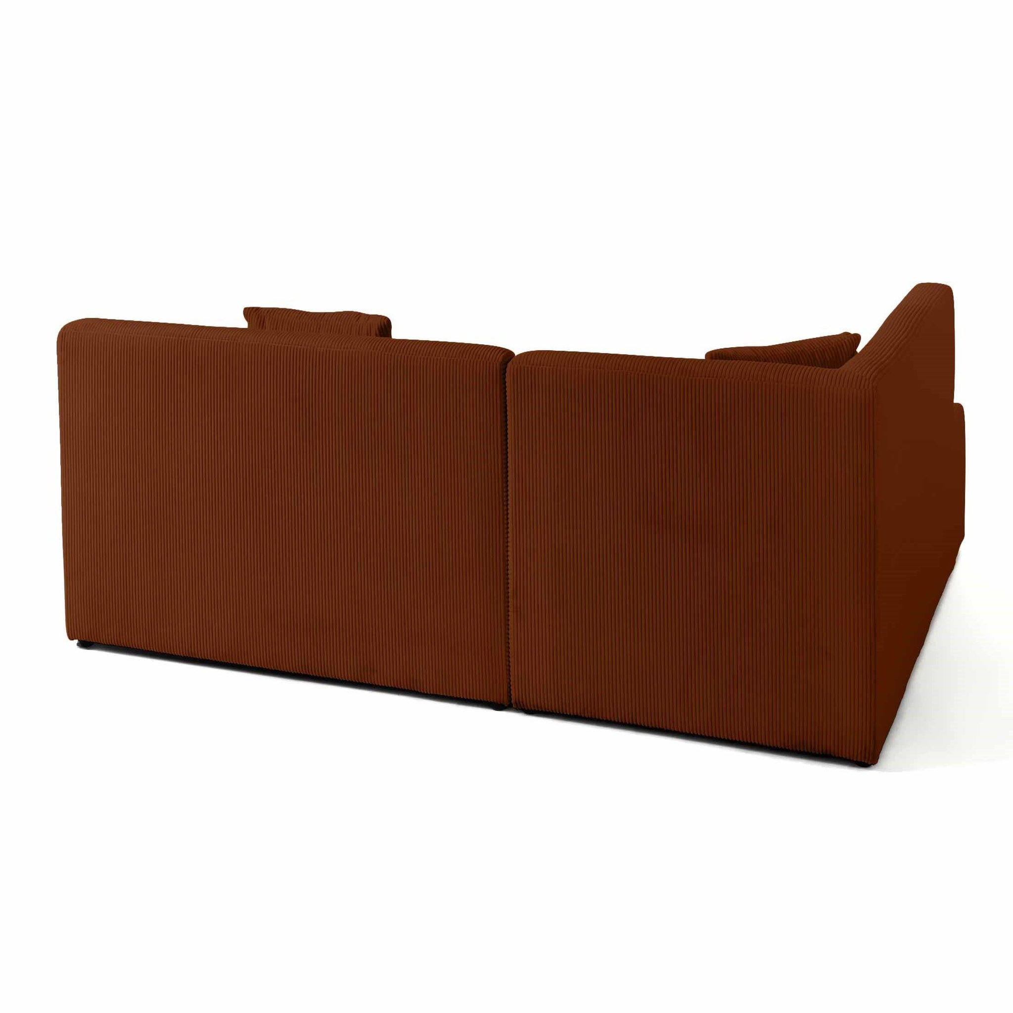 Voir la diapositive 4 : LISA DESIGN Onyx - canapé modulable d'angle gauche - 5 places - en velours côtelé