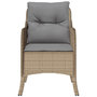 Voir la diapositive 5 : VIDAXL Chaises de jardin avec coussins lot de 2 melange beige rotin