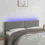 Voir la diapositive 1 : VIDAXL Tete de lit a LED Gris clair 144x5x78/88 cm Velours