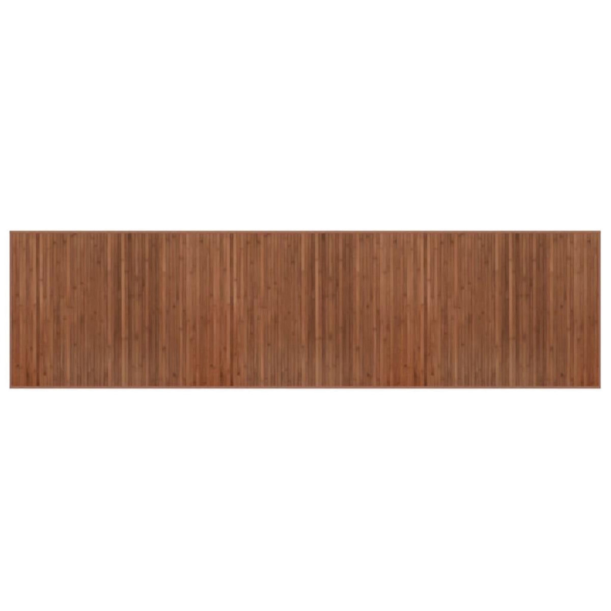 VIDAXL Tapis rectangulaire marron 80x300 cm bambou