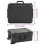 Voir la diapositive 6 : VIDAXL Valise de vol portable Noir 62,5x50x28,5 cm PP