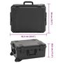 Voir la diapositive 6 : VIDAXL Valise de vol portable Noir 62,5x50x28,5 cm PP