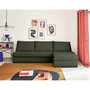 Voir la diapositive 1 : LISA DESIGN Palmira - canapé d'angle droit - 4 places - convertible couchage quotidien - matelas 14 cm - en velours côtelé