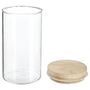 Voir la diapositive 2 : FIVE Bocal en Verre  Pops  1L Transparent & Naturel