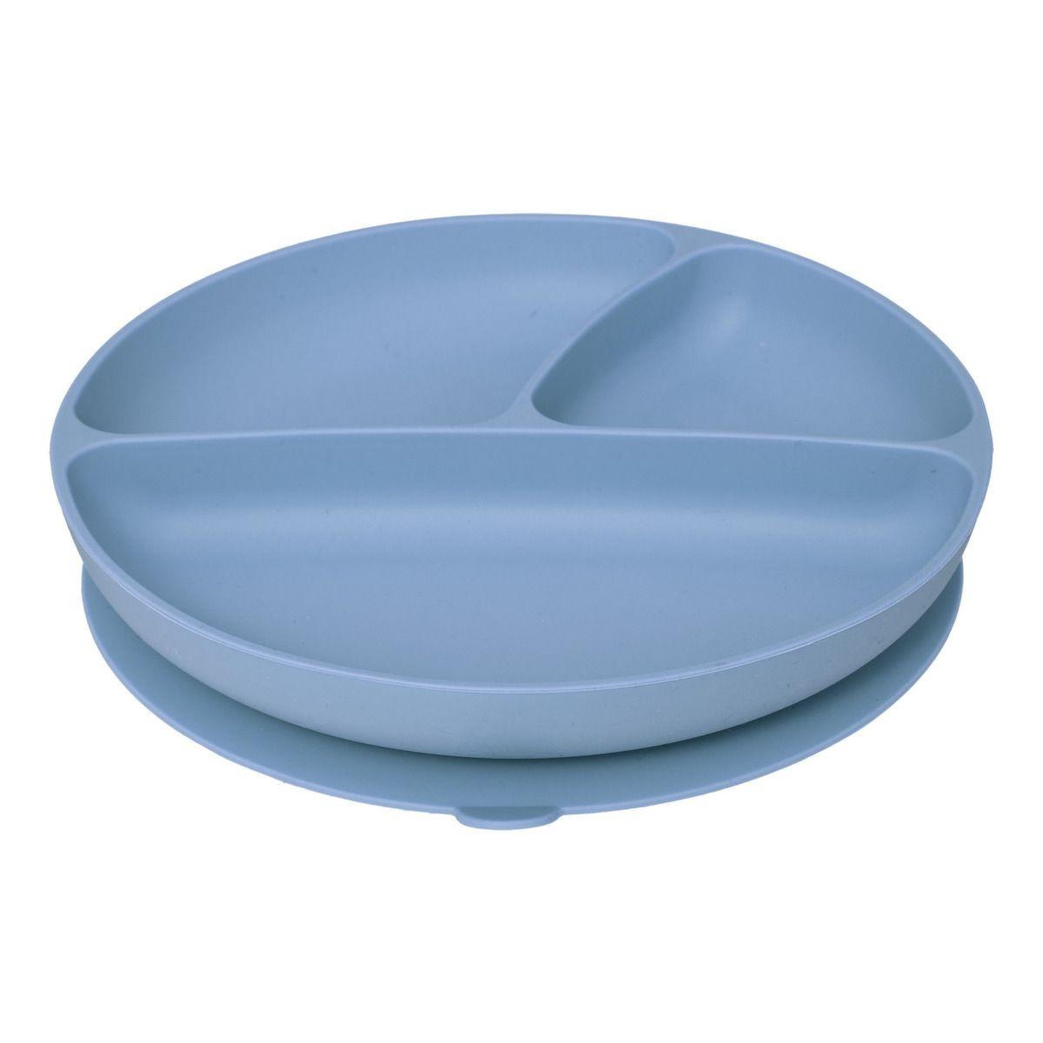 Voir la diapositive 2 : Atmosphera Kids Set Repas Enfant  Silicone  17cm Bleu