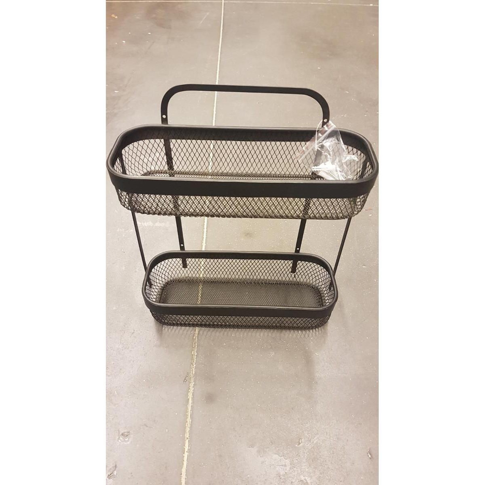 Voir la diapositive 2 : FIVE Étagère 2 niveaux design  mayaj  35cm noir