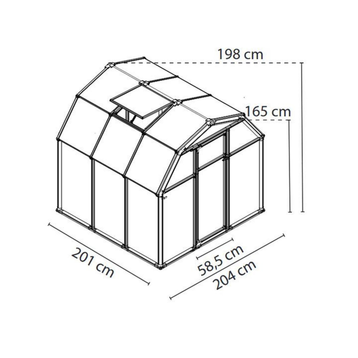 Palram Serre de jardin 3.9m² verte - 702521