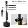 Voir la diapositive 5 : HOMCOM Sac de frappe boxe autoportant punching ball brunier 3 en 1 revêtement synthétique dim. 88L x 50l x 160-230H cm noir