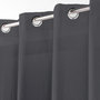 Voir la diapositive 3 : Paris Prix Rideau Voilage Étamine  Telma  140x280cm Anthracite