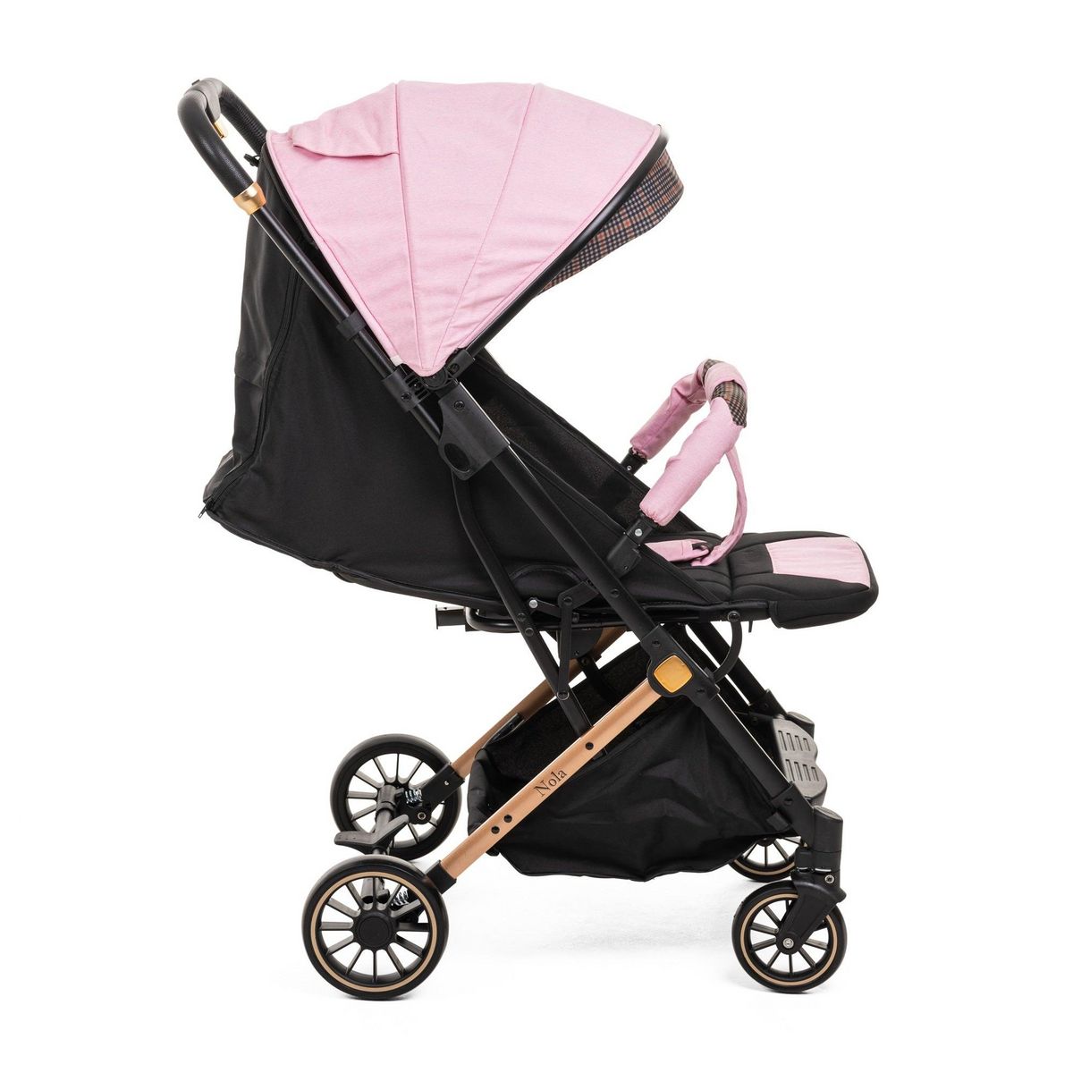 BEBELISSIMO Bebelissimo - Poussette bébé Citadine Ultra Compacte - De 0 à 36 mois - Nola - rose