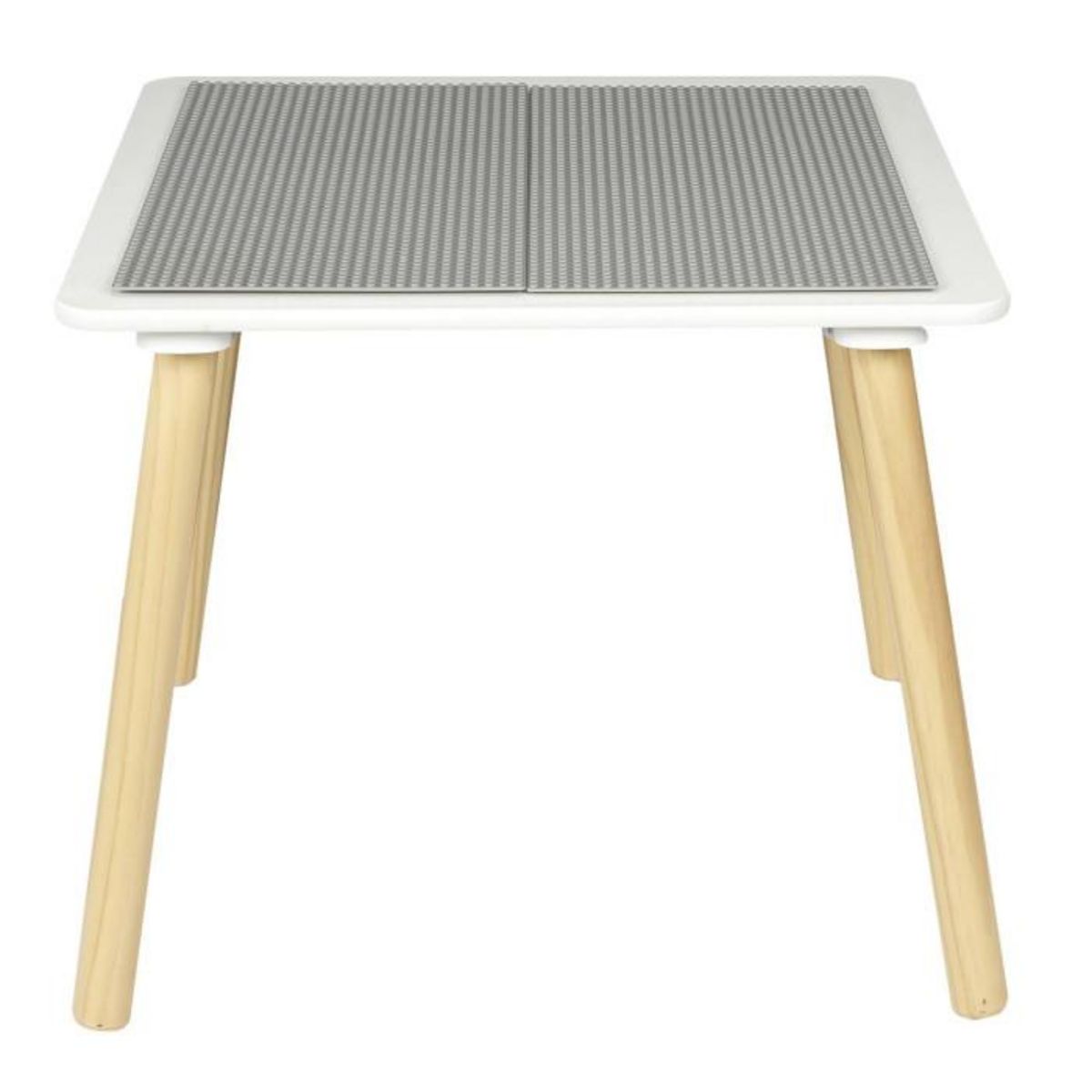 Paris Prix Table de Jeu Enfants  Brique  52cm Gris & Naturel