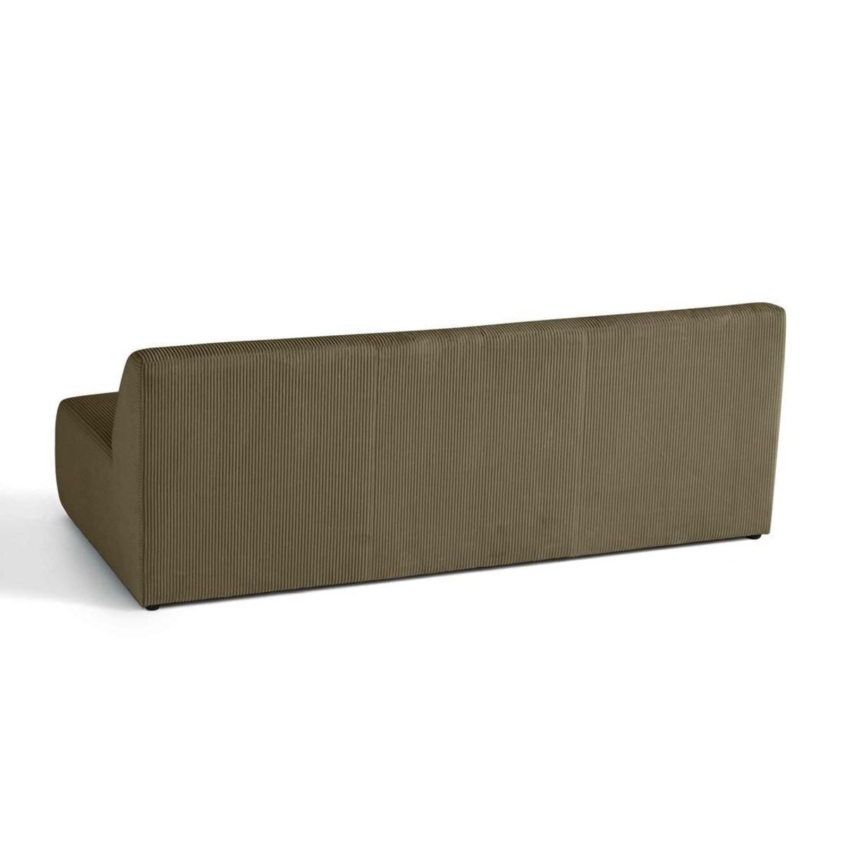 LISA DESIGN Onyx - canapé droit 3 places - en velours côtelé