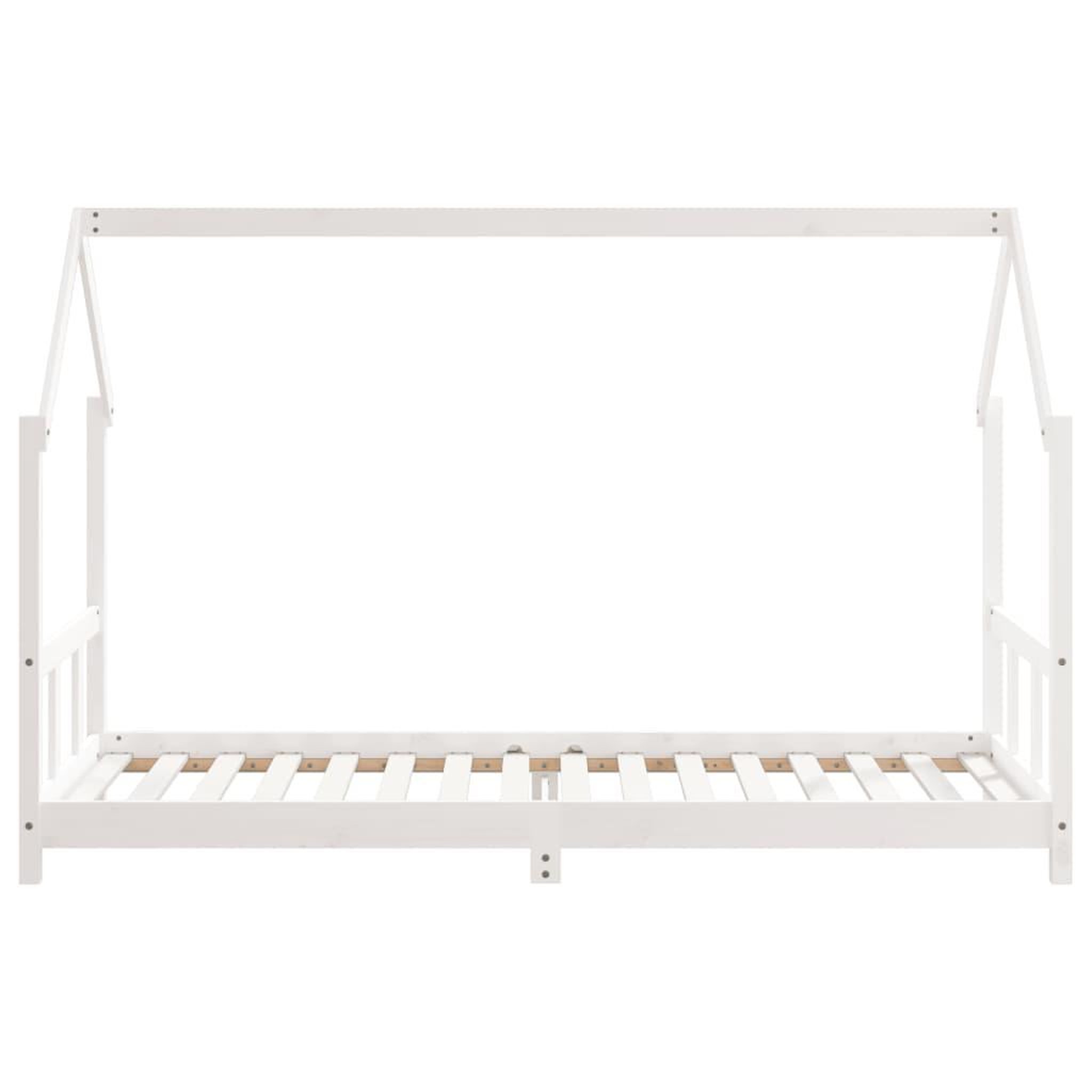 Voir la diapositive 4 : VIDAXL Cadre de lit pour enfants blanc 90x200 cm bois de pin massif