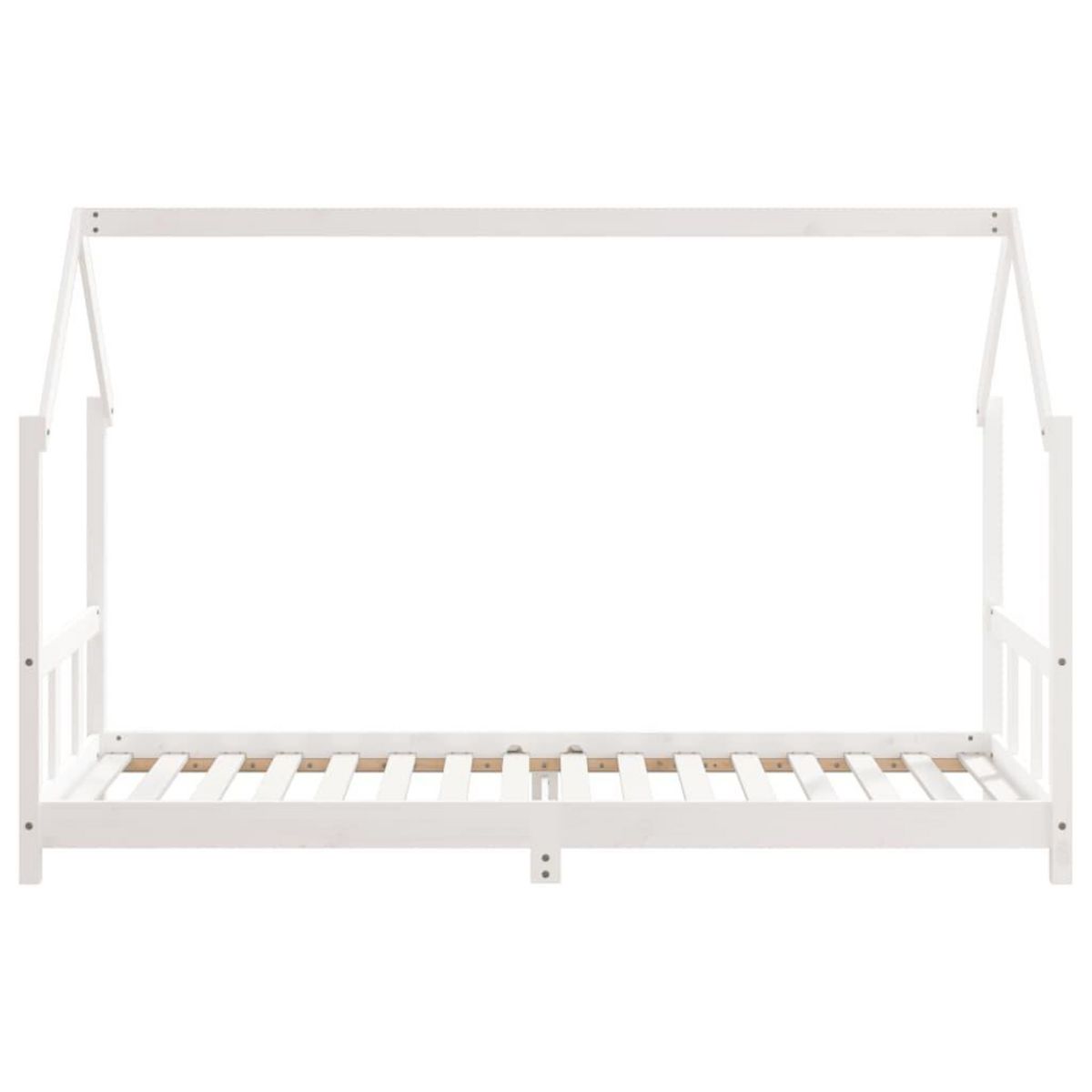 VIDAXL Cadre de lit pour enfants blanc 90x200 cm bois de pin massif