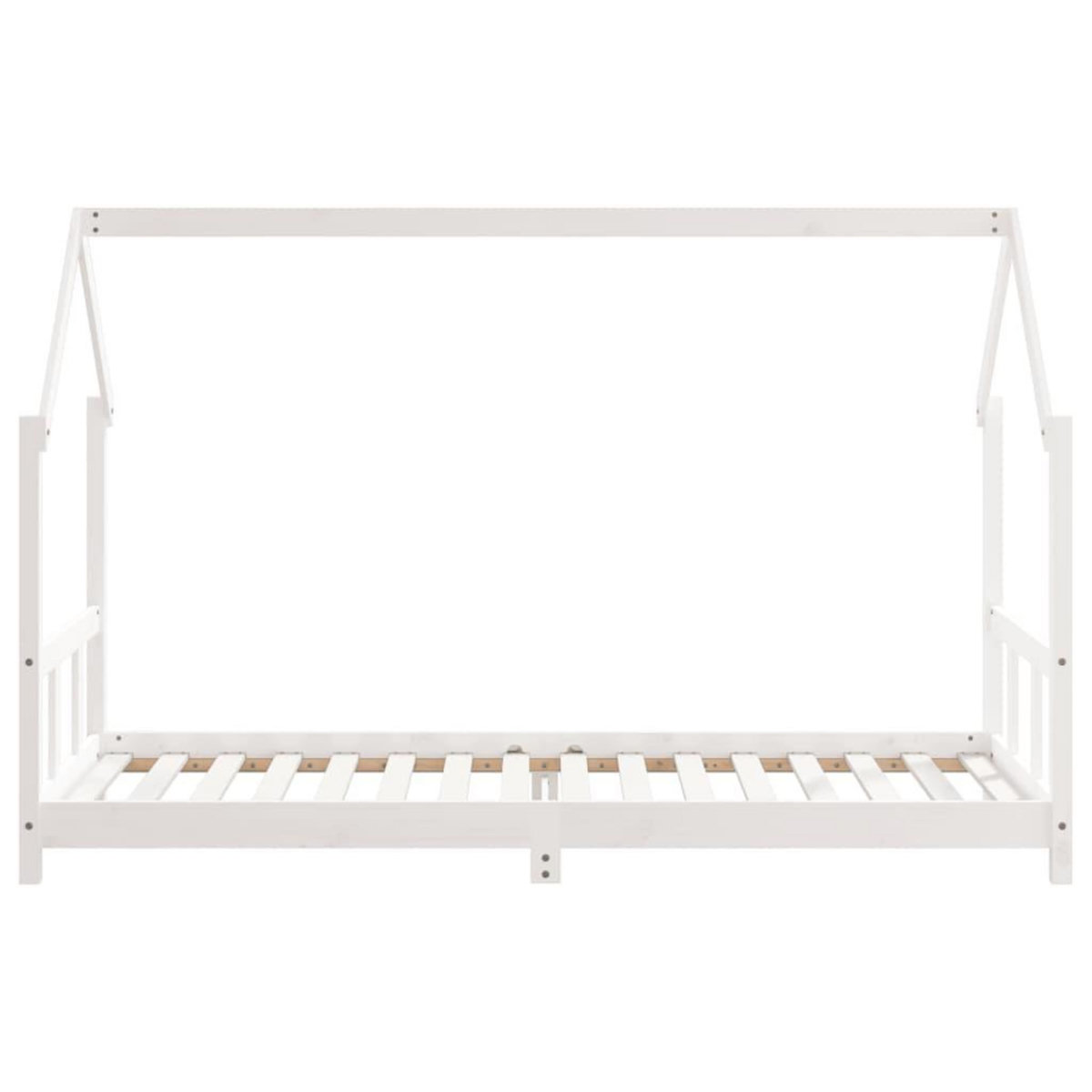 VIDAXL Cadre de lit pour enfants blanc 90x200 cm bois de pin massif