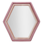 Paris Prix Miroir Mural en Velours  Tony  80cm Rose