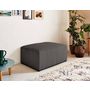 Voir la diapositive 2 : BEST MOBILIER Topaze - pouf - en velours côtelé