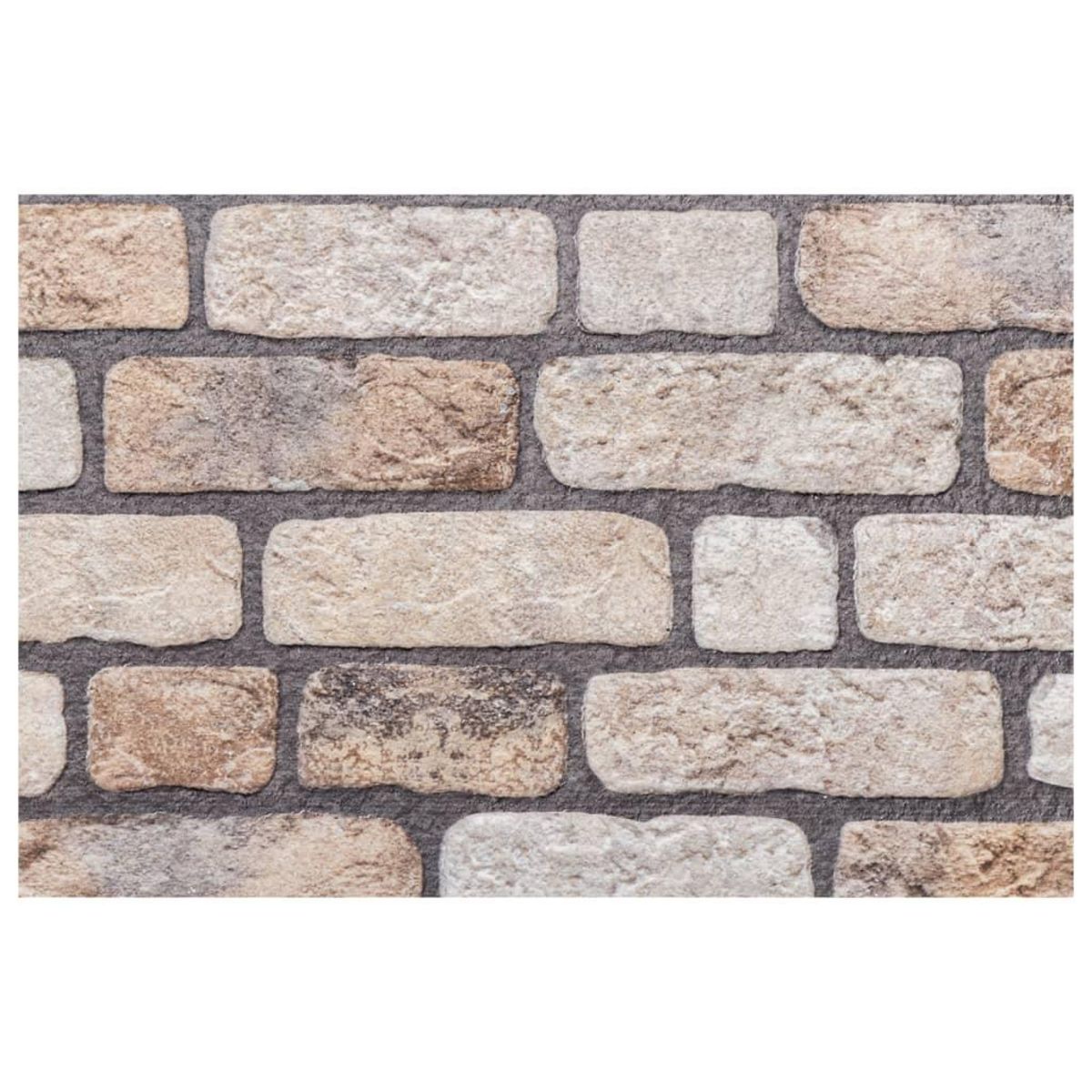 VIDAXL Panneaux muraux 3D 10 pcs marron clair 100x50 cm EPS