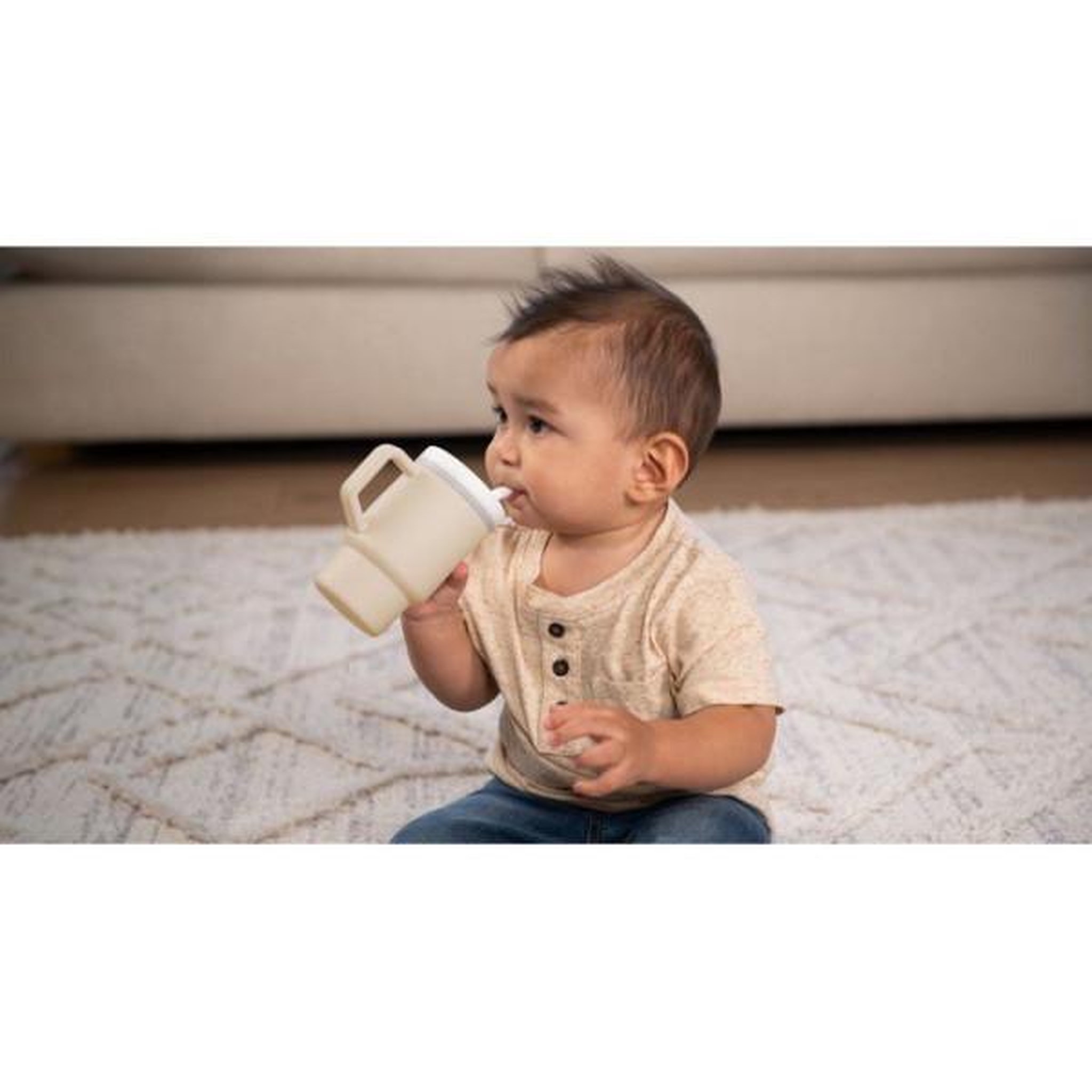 Voir la diapositive 4 : INFANTINO Ma premiere tasse silicone - infantino - 255 ml - sand