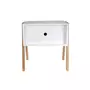 The Home Deco Factory Table de chevet scandi Anja - L. 44 x H. 45 cm - Blanc