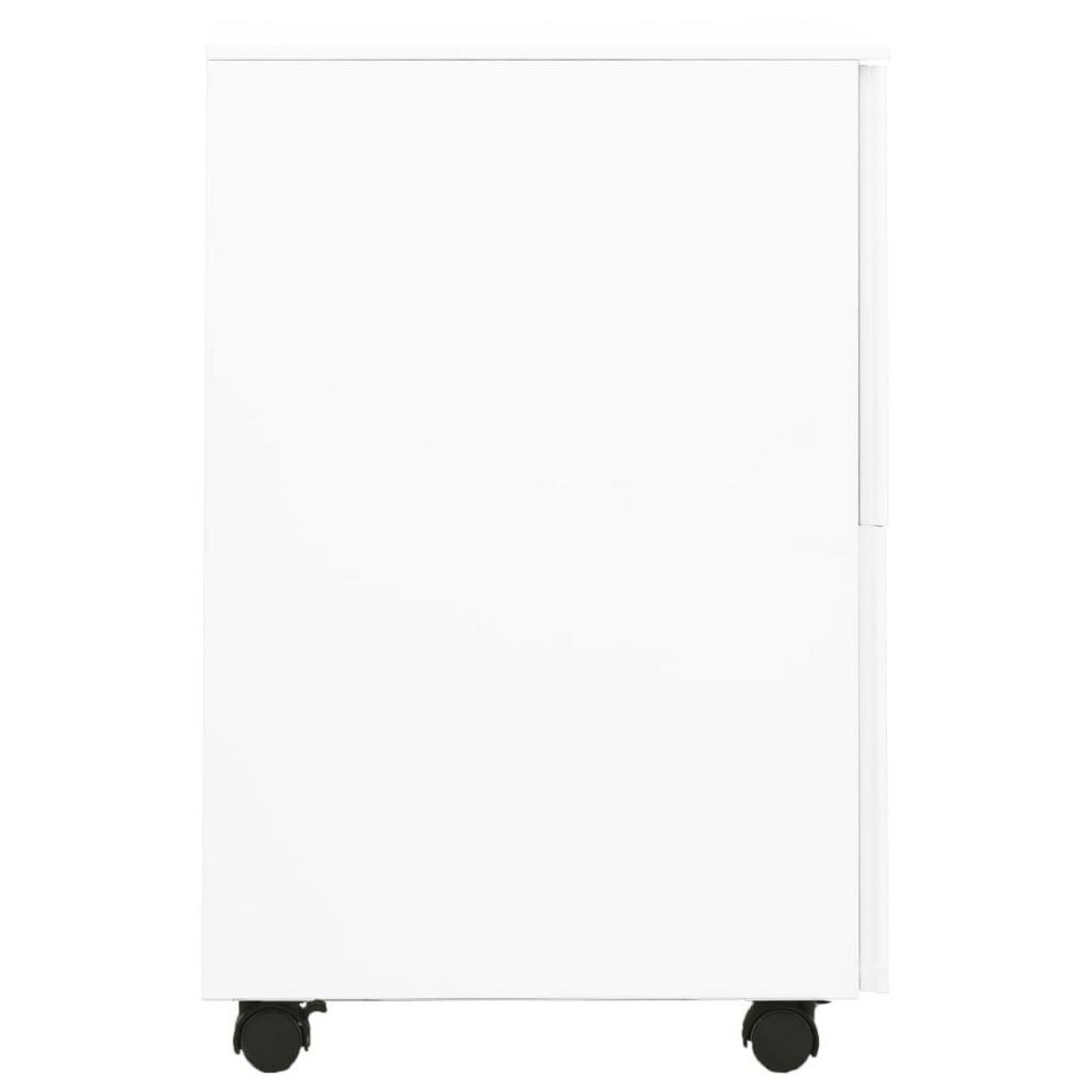 VIDAXL Classeur mobile Blanc 39x45x67 cm Acier