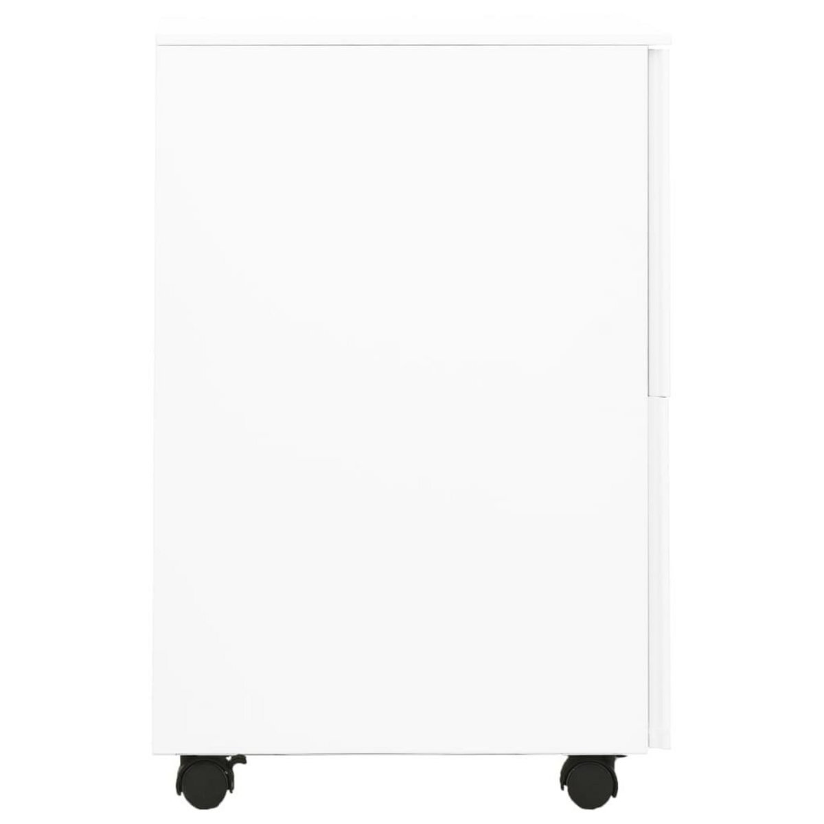 VIDAXL Classeur mobile Blanc 39x45x67 cm Acier