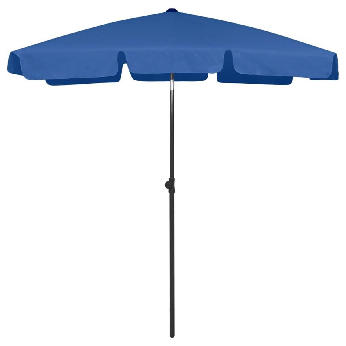 VIDAXL Parasol de plage bleu azure 180x120 cm
