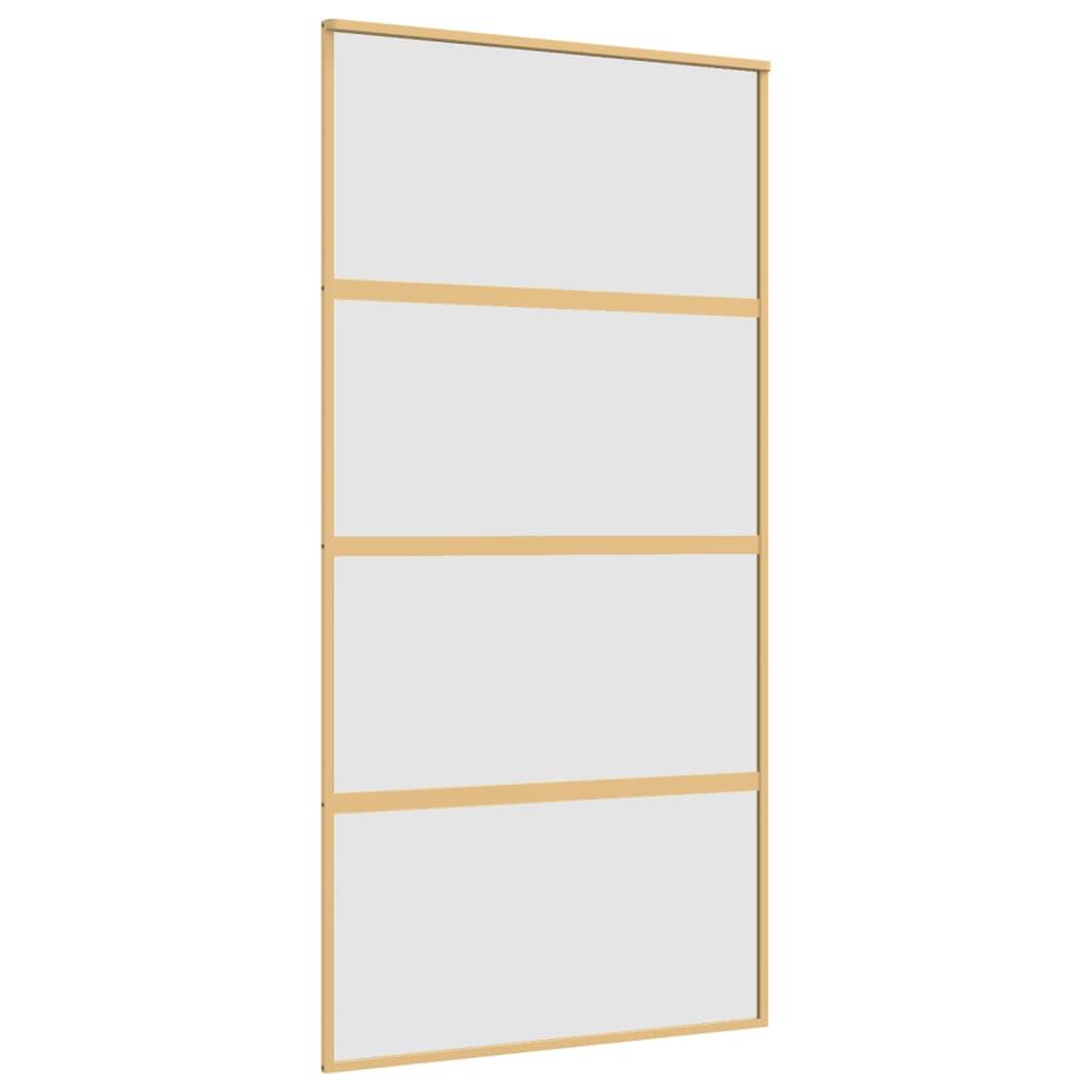 Voir la diapositive 2 : VIDAXL Porte coulissante dore 102,5x205 cm verre ESG depoli aluminium