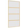 Voir la diapositive 2 : VIDAXL Porte coulissante dore 102,5x205 cm verre ESG depoli aluminium