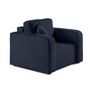 Voir la diapositive 2 : BEST MOBILIER Miro - fauteuil en velours texturé