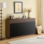 Voir la diapositive 4 : MERAX Buffet 4 porte(s) 2 tiroir(s) - 150 cm marron+noir mdf