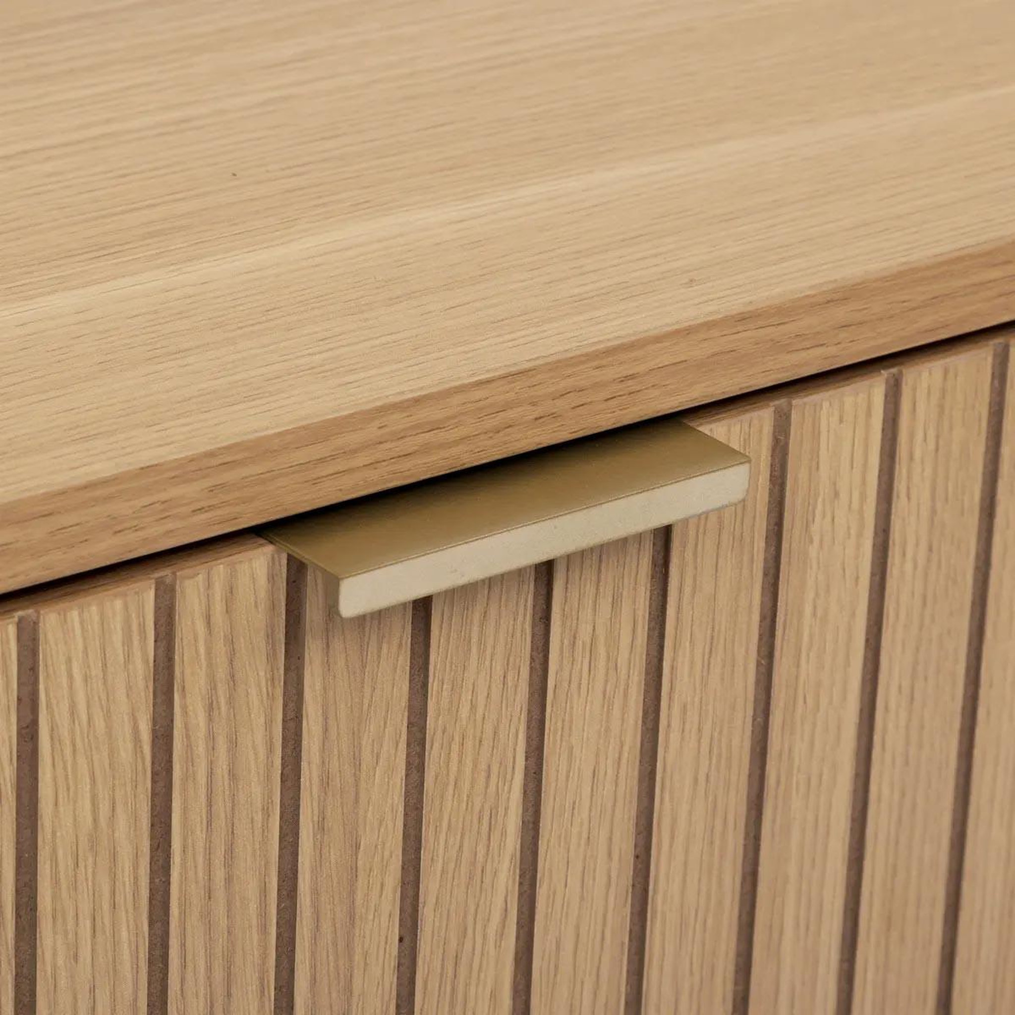 Voir la diapositive 4 : FIVE Table de chevet 2 tiroirs  tasso  52cm naturel