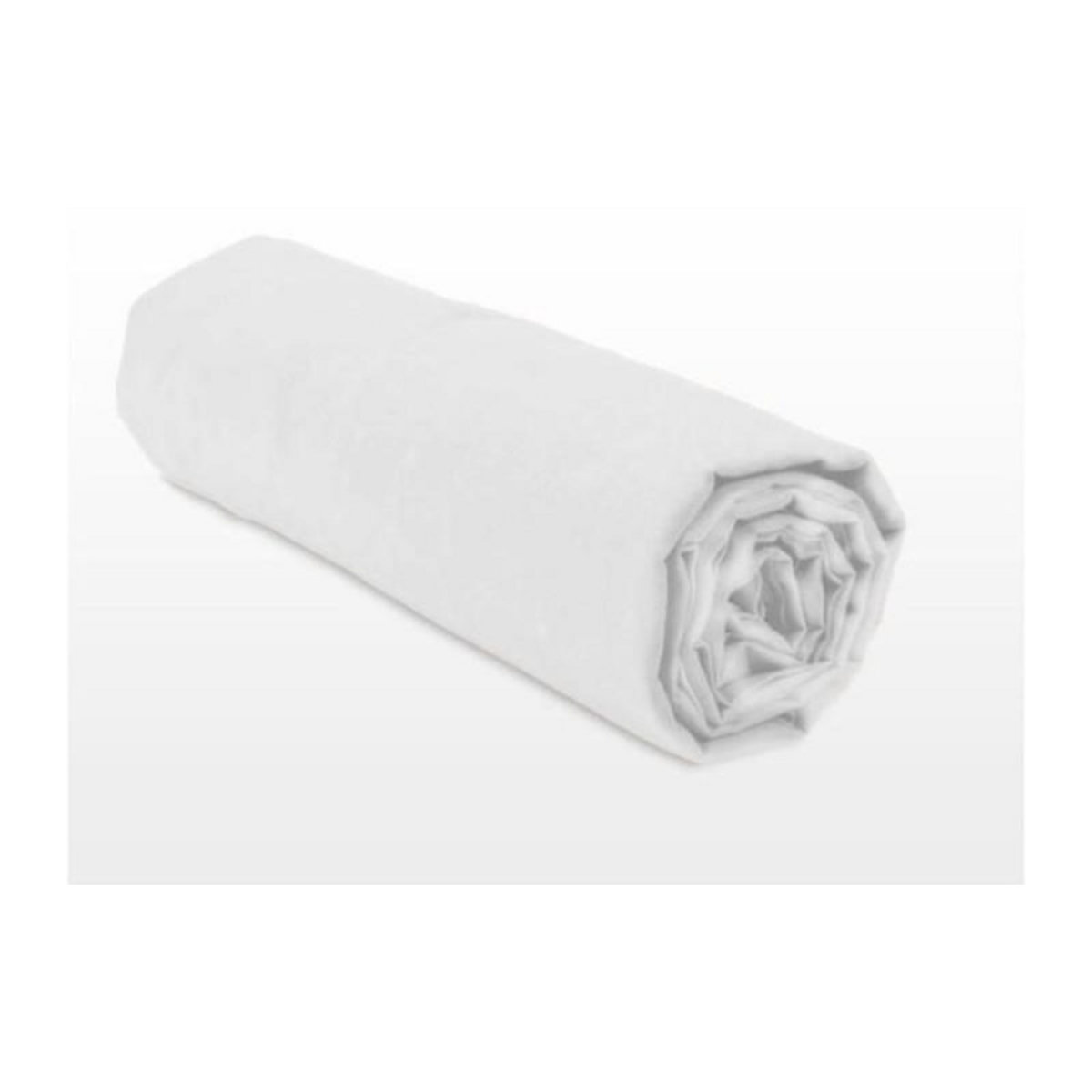 HOME LINGE PASSION Drap housse - HOME LINGE PASSION - HP71772 - 180 x 200 cm + 30 cm bonnet - Microfibre - 82 g - Blanc
