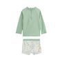 Voir la diapositive 2 : Petit Béguin Maillot de bain bébé 2 pièces t-shirt de protection UV & boxer avec chapeau Kanha