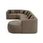 Voir la diapositive 5 : LISA DESIGN Ikare - canapé modulable d'angle droit - 6 places - en tissu