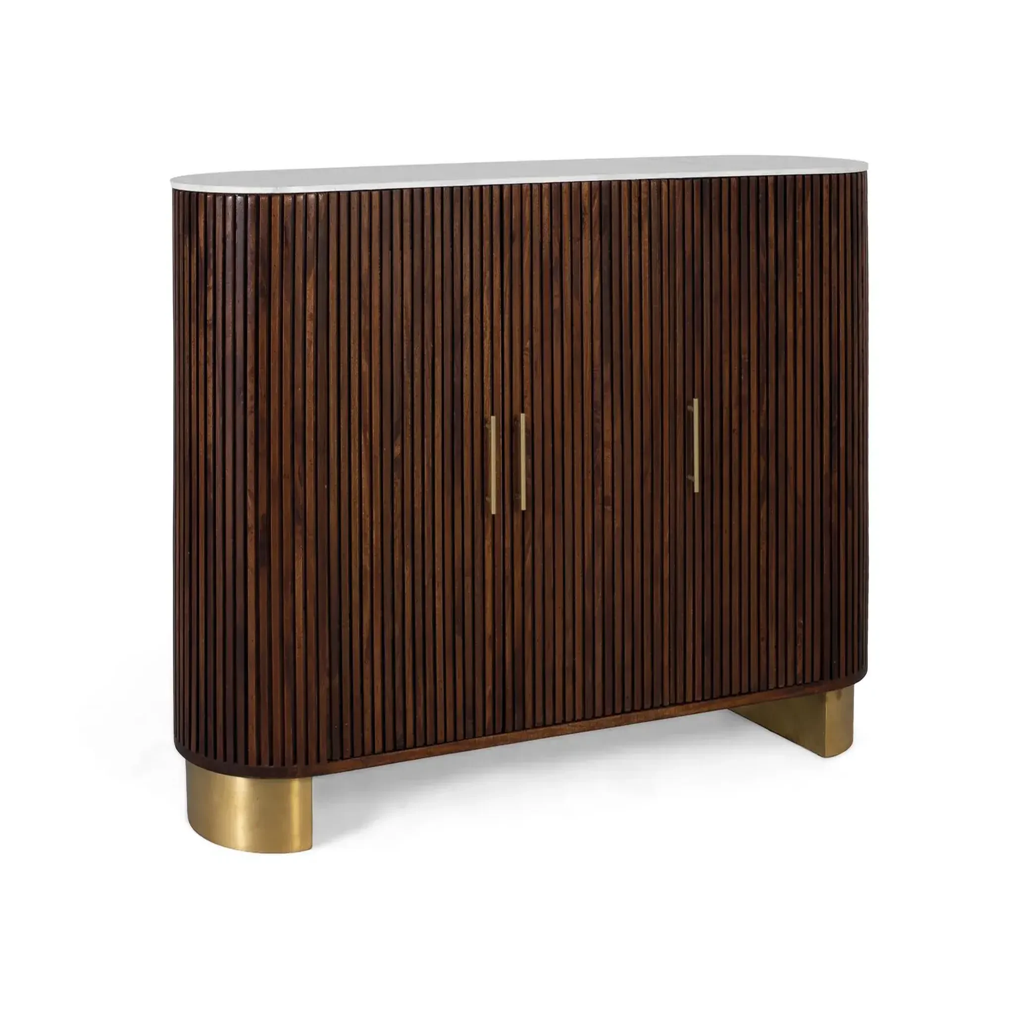 Voir la diapositive 2 : GINER Y COLOMER SL Buffet en bois de manguier 150cm style art déco contemporain