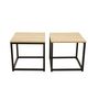 Voir la diapositive 6 : Paris Prix Lot de 3 Tables Basses  Seattle  90cm Naturel