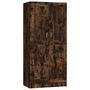 Voir la diapositive 2 : VIDAXL Garde-robe Chene fume 82,5x51,5x180 cm Bois d'ingenierie