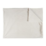 Paris Prix Plaid en Flanelle  Grosse Côtes  150x200cm Blanc