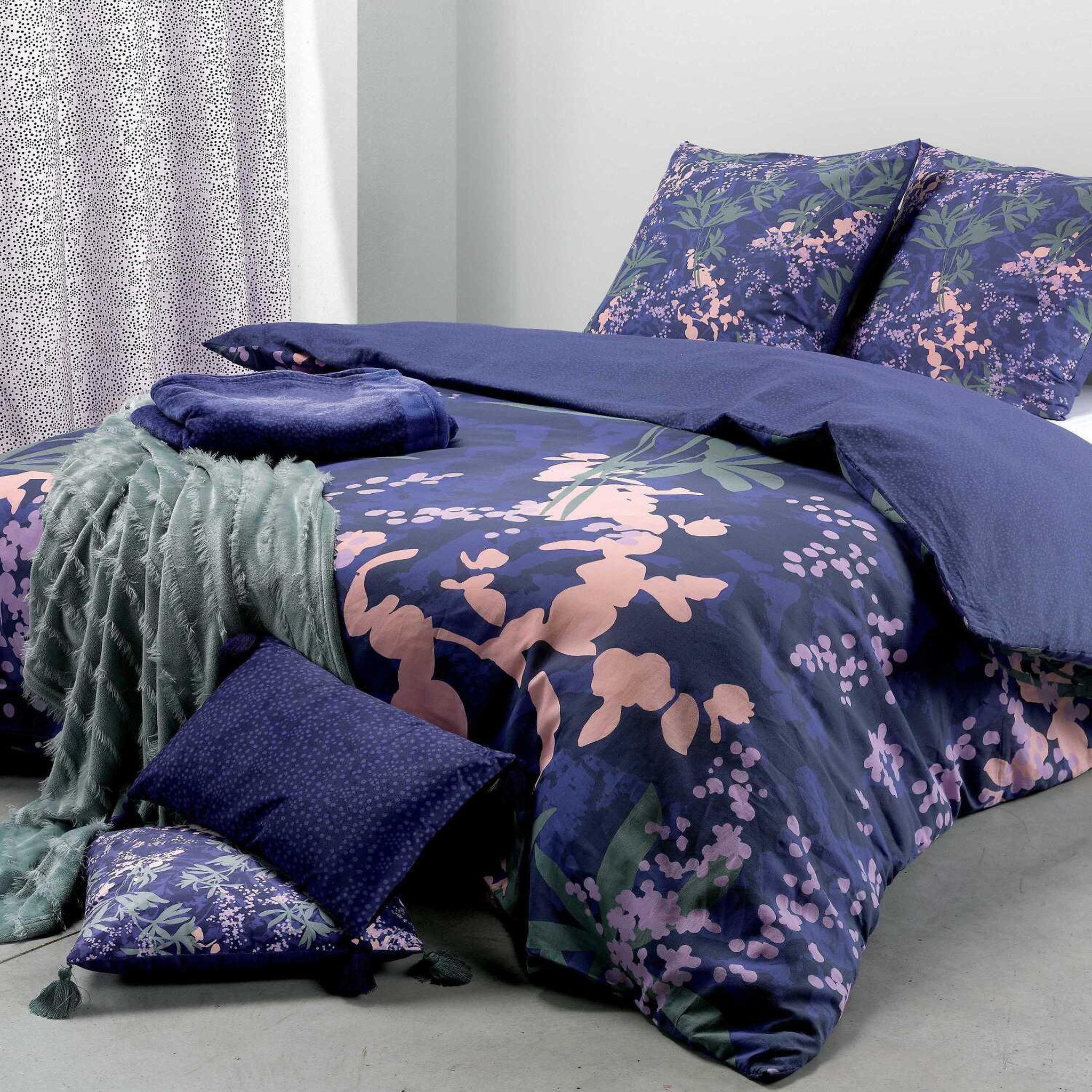 Voir la diapositive 1 : Les Ateliers du Linge Parure housse de couette 100% coton 47fils paola