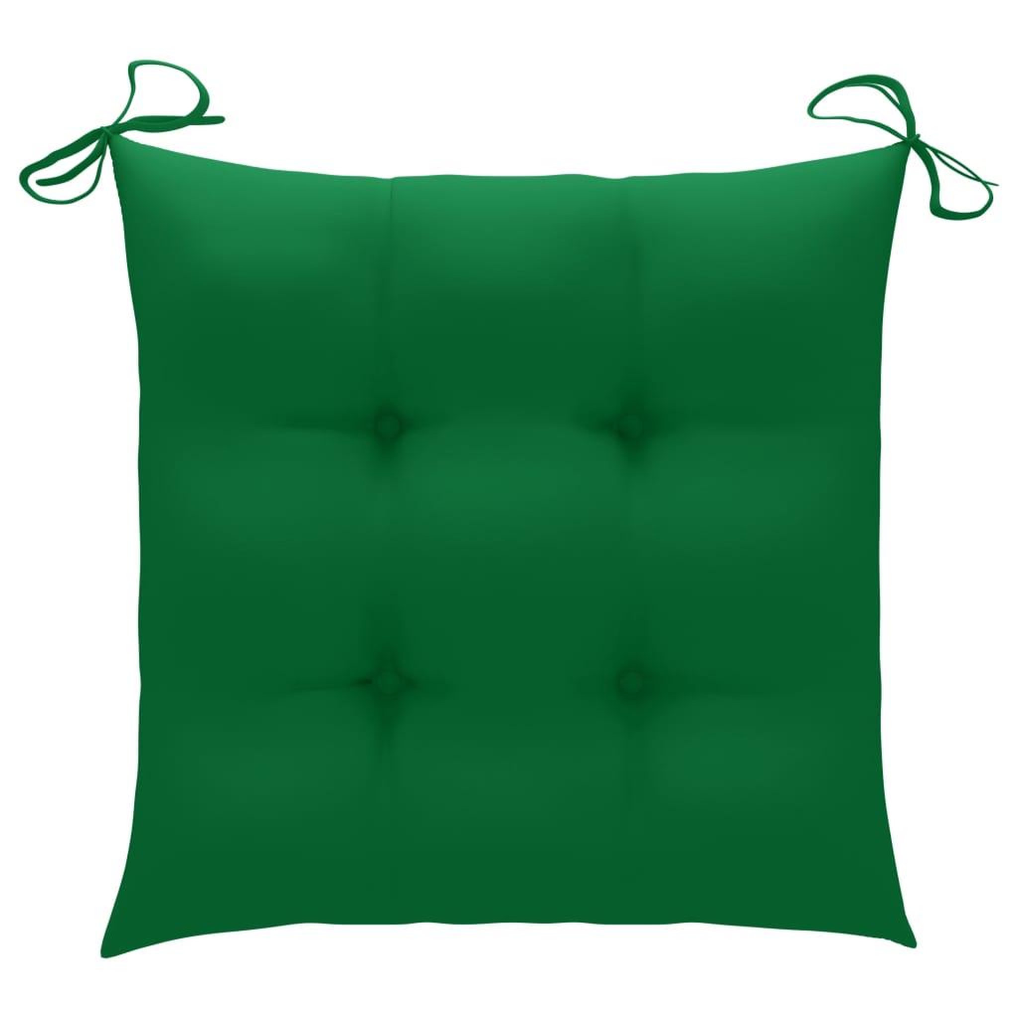 Voir la diapositive 3 : VIDAXL Chaise a bascule avec coussin vert Bois de teck solide