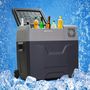 Voir la diapositive 2 : HOMCOM HOMCOM Glacière-congélateur portable à compression froid chaud 2 en 1 -20°C - 20°C 50 L prise alume-cigare + adaptateur inclus gris noir