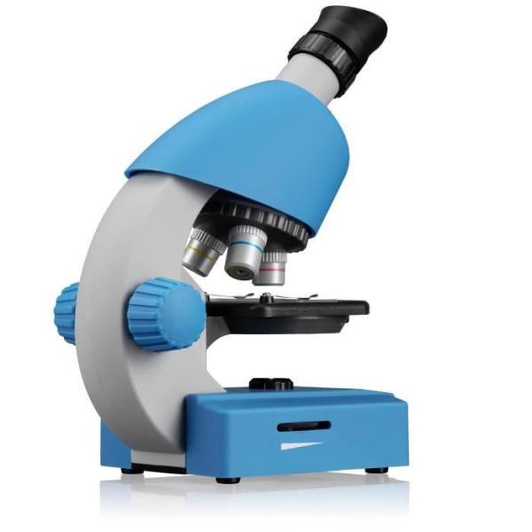 Voir la diapositive 3 : Bresser Microscope 40x-640x - bresser junior - éclairage led - kit d'expérimentation - bleu