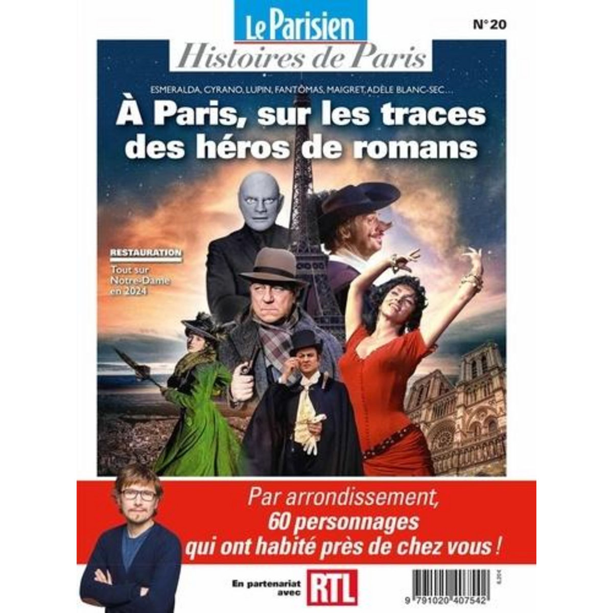 LE PARISIEN HISTOIRES DE PARIS N° 20, SEPTEMBRE 2022 : A PARIS, SUR LES TRACES DES HEROS DE ROMANS, Saint Sauveur Charles de