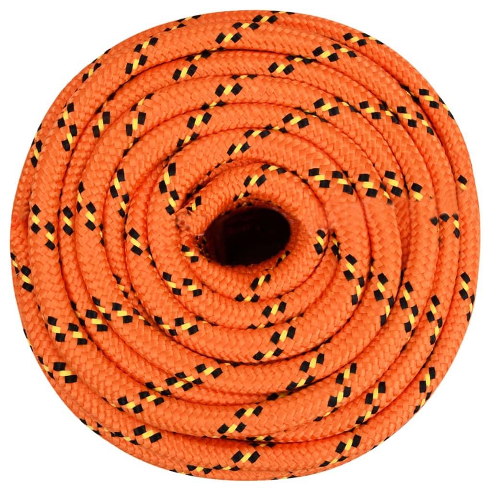 Voir la diapositive 3 : VIDAXL Corde de bateau Orange 16 mm 250 m Polypropylene