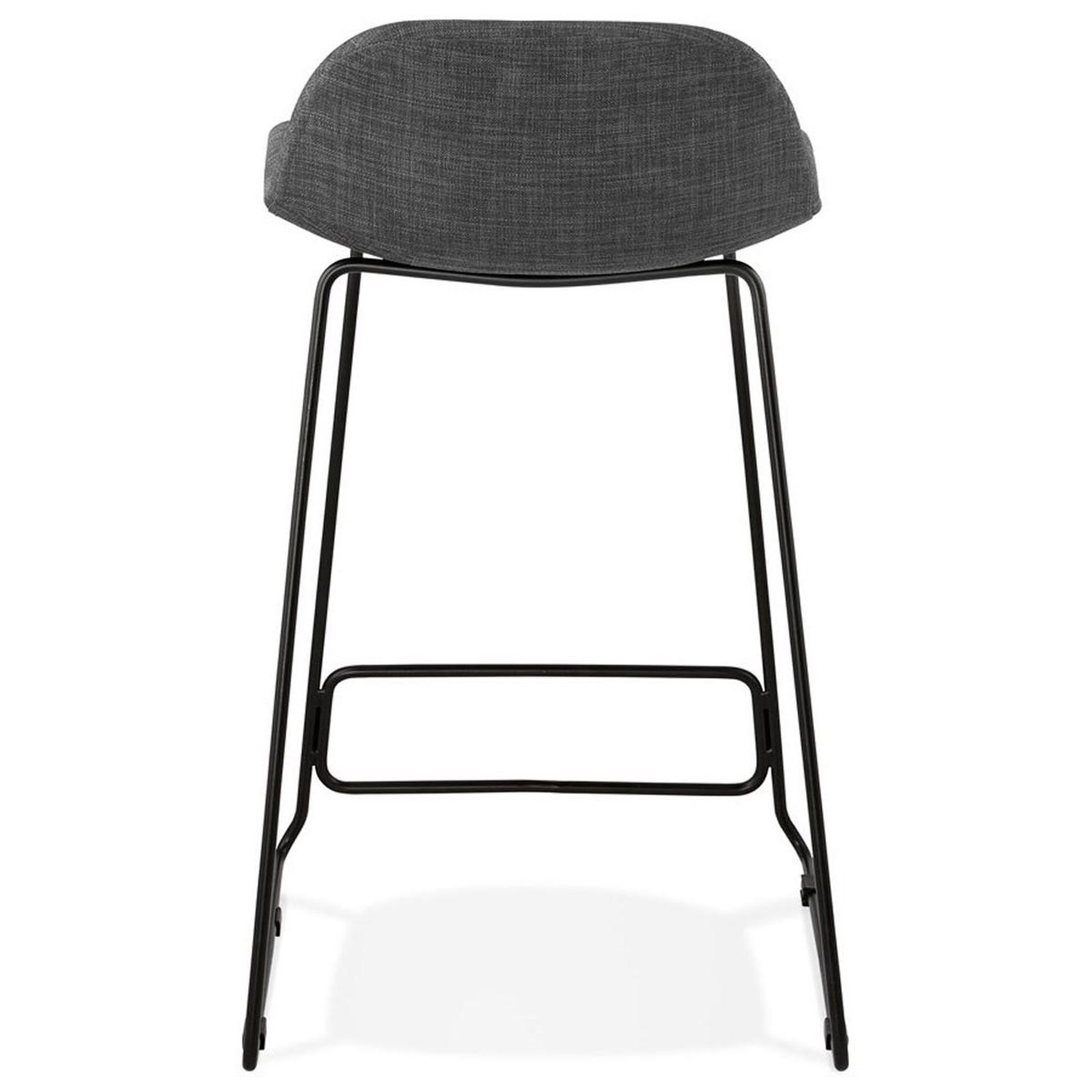 Voir la diapositive 5 : Paris Prix Tabouret de bar design  sochi  85cm gris foncé & noir