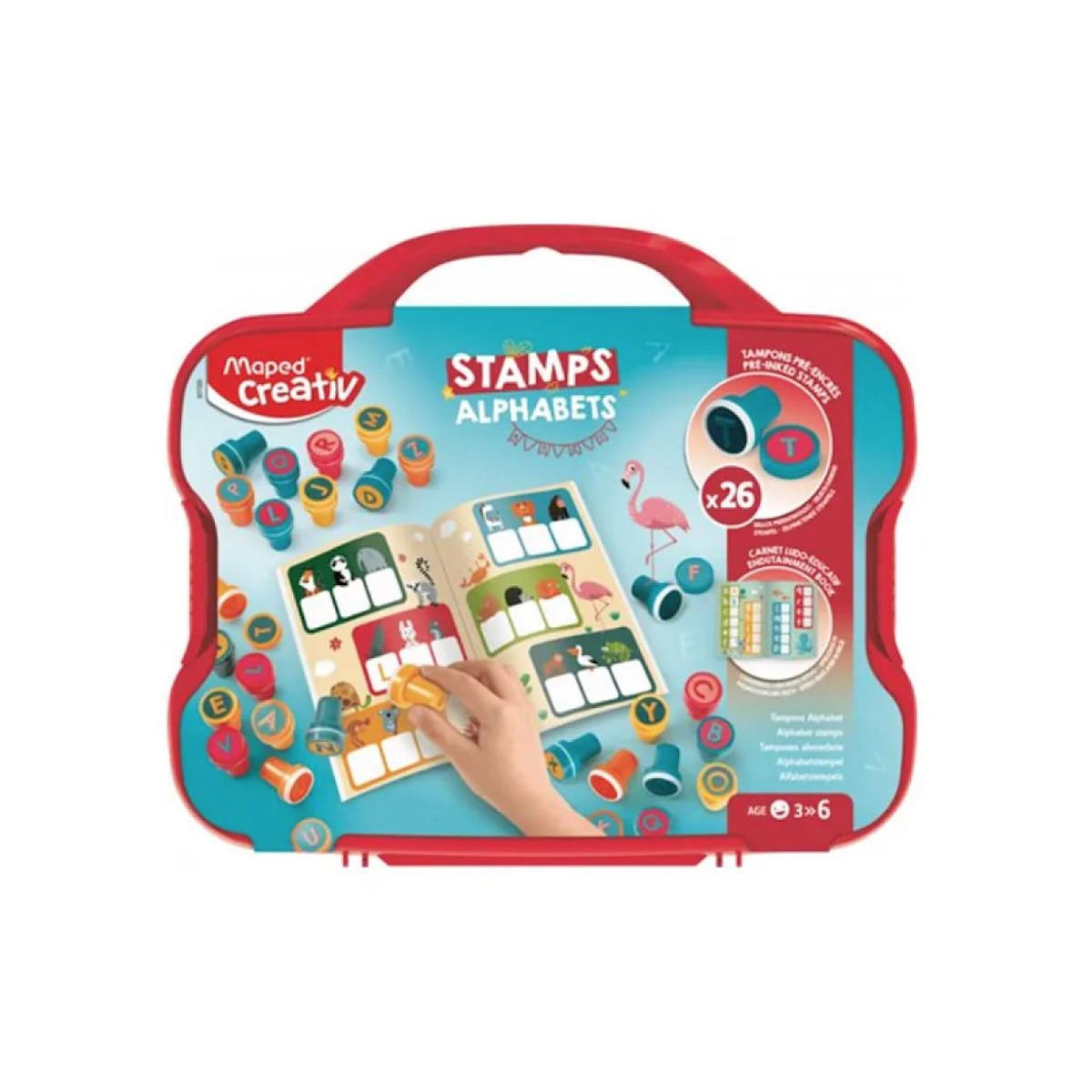 MAPED Valisette - 26 tampons alphabet