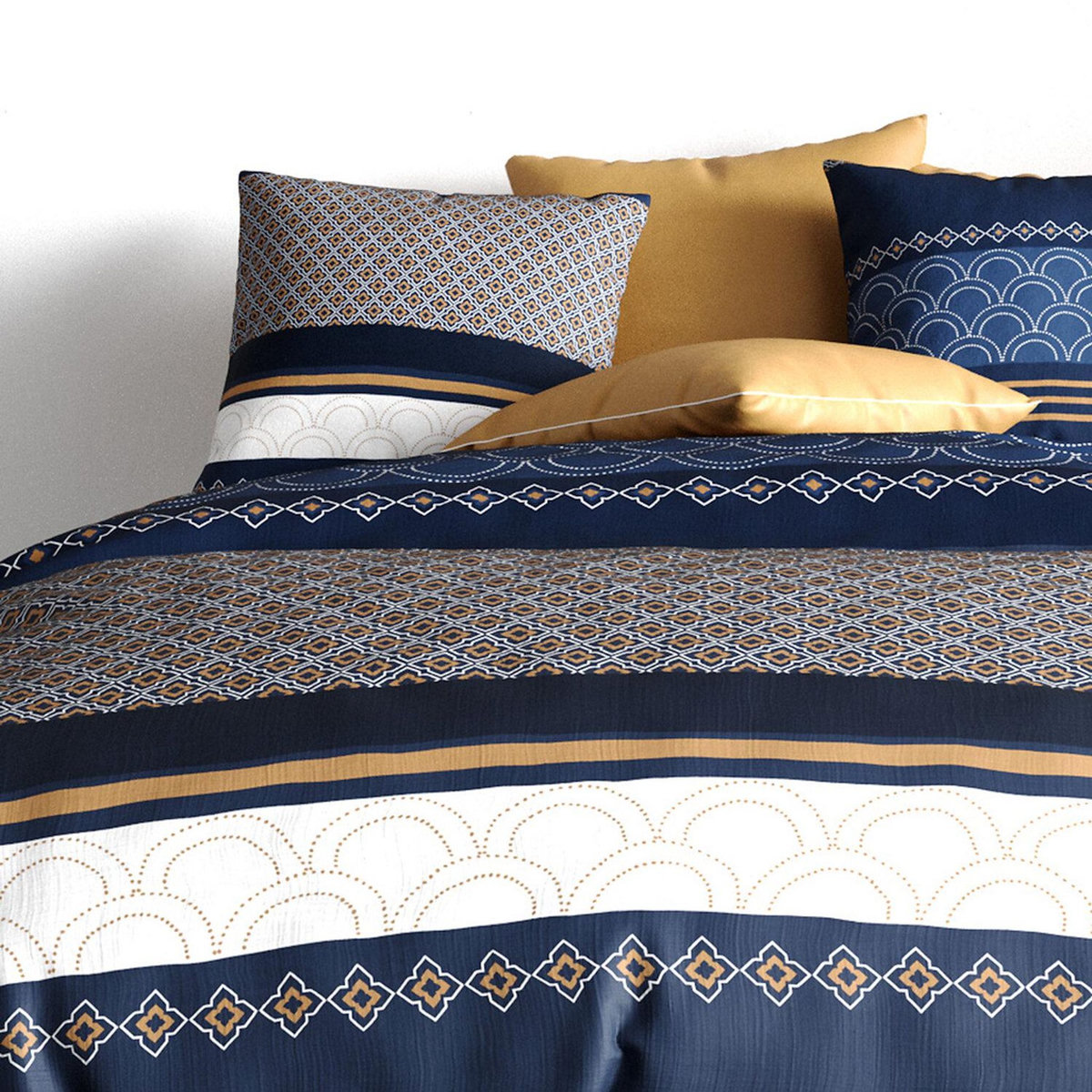 ATELIER DU COTON Parure housse de couette 100% coton 57fils kalypso