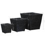 Voir la diapositive 6 : VIDAXL Lits sureleves 3 pcs Jacinthe d'eau Noir